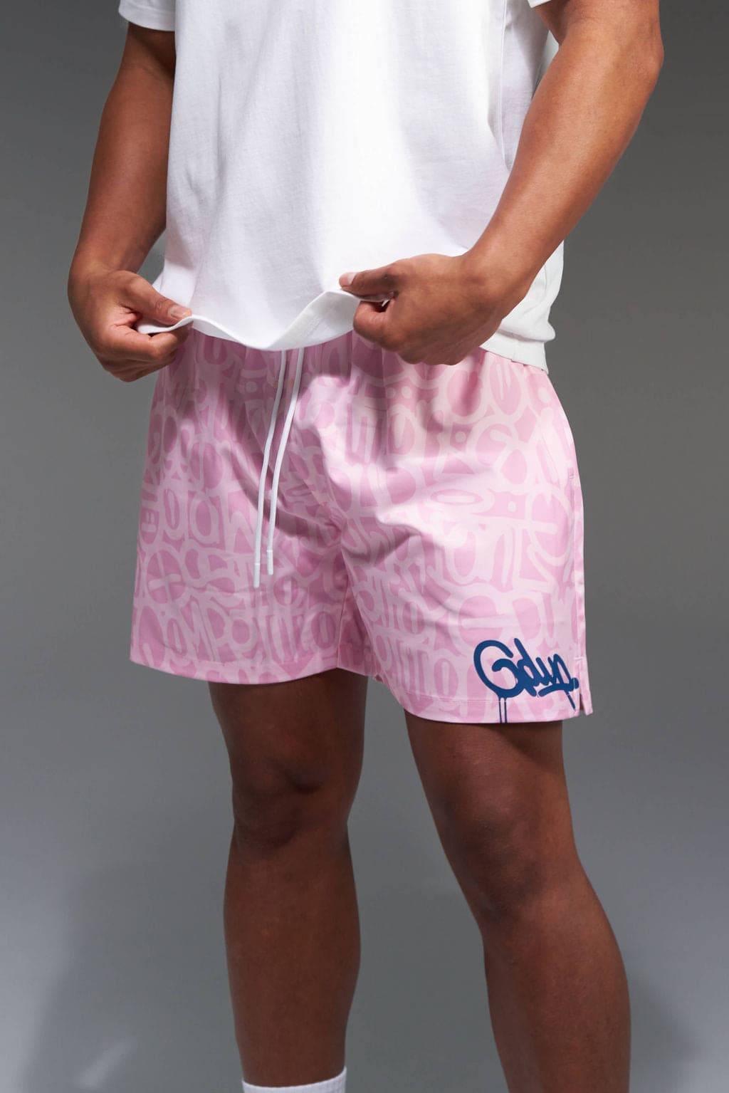 Handstyle Swim Short Pink/Blue