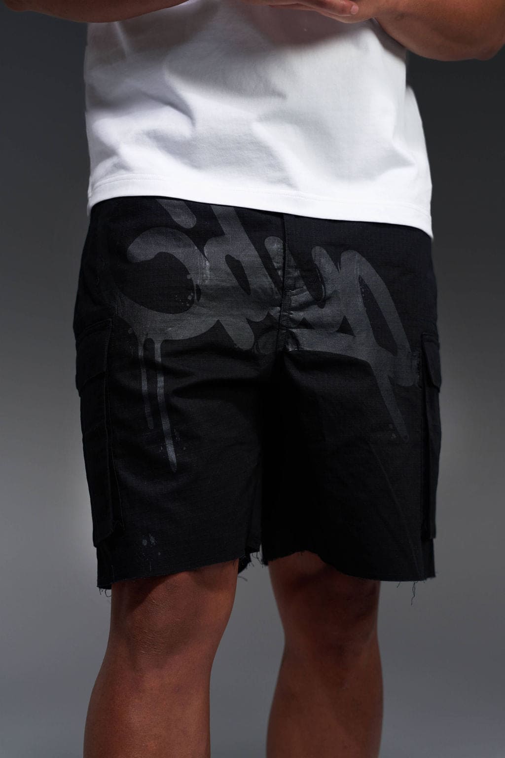 Handstyle Cargo Short Black