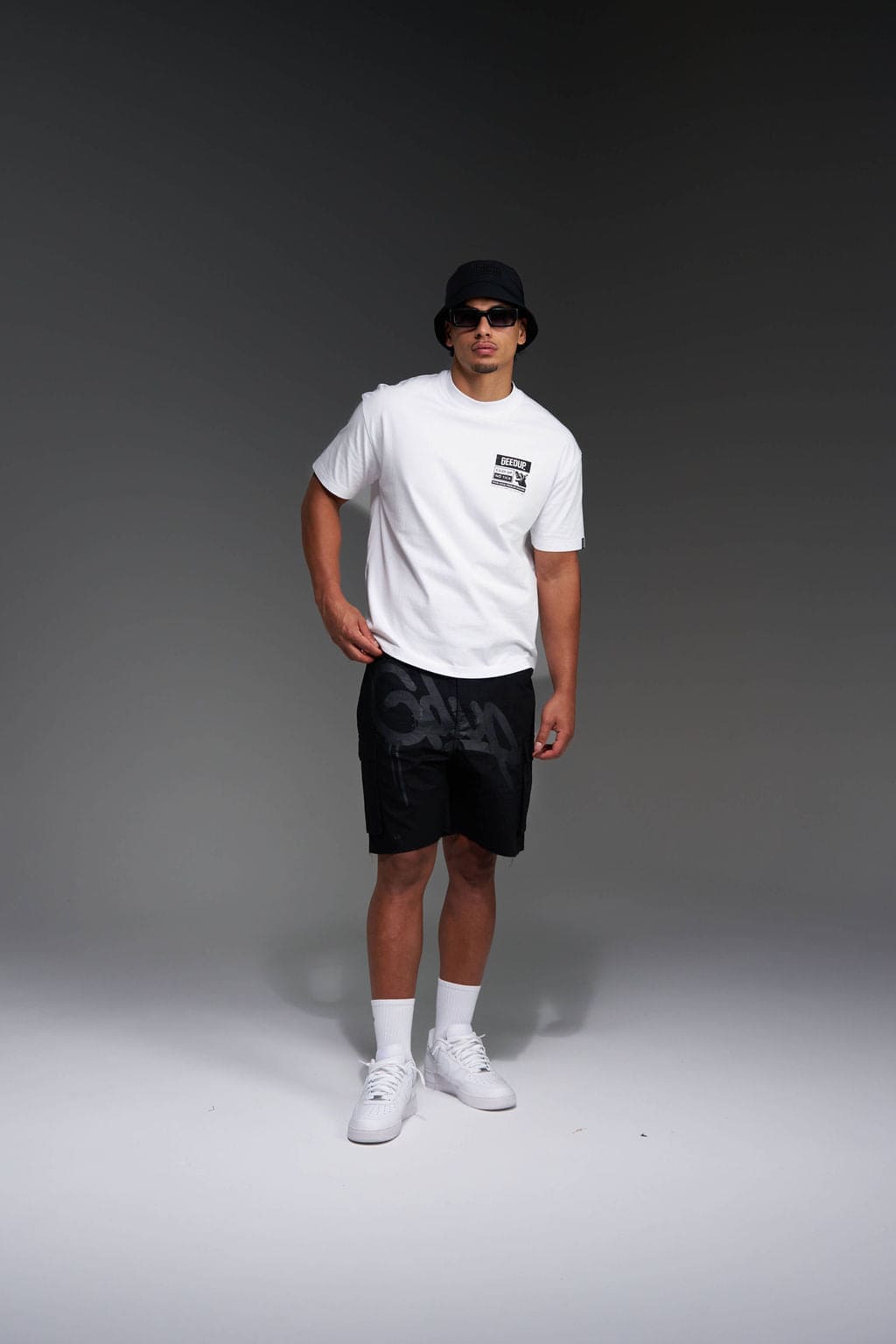 Handstyle Cargo Short Black