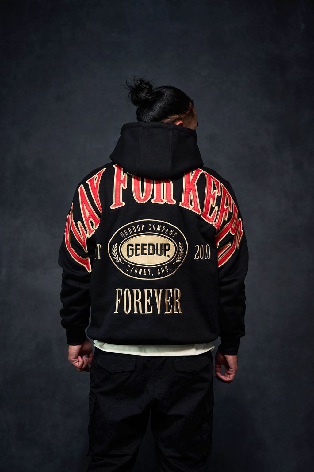 PFK Company Hoodie Black/Red/Cream