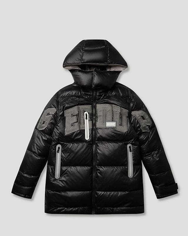 Core/Team Logo Reversible Puffer Jacket Grey/Black