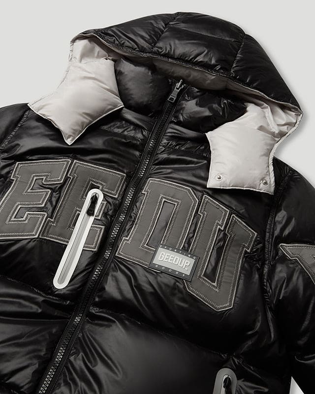 Core/Team Logo Reversible Puffer Jacket Grey/Black