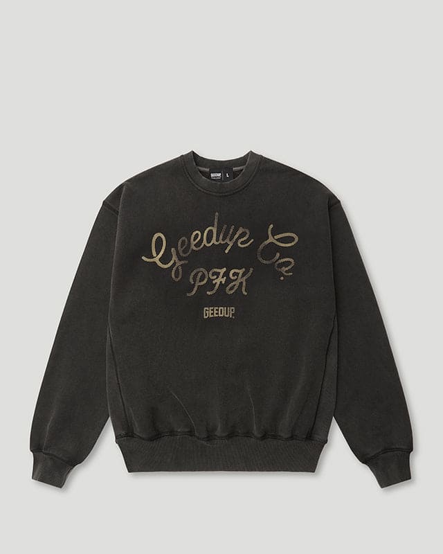 PFK Boxer Crewneck Washed Black