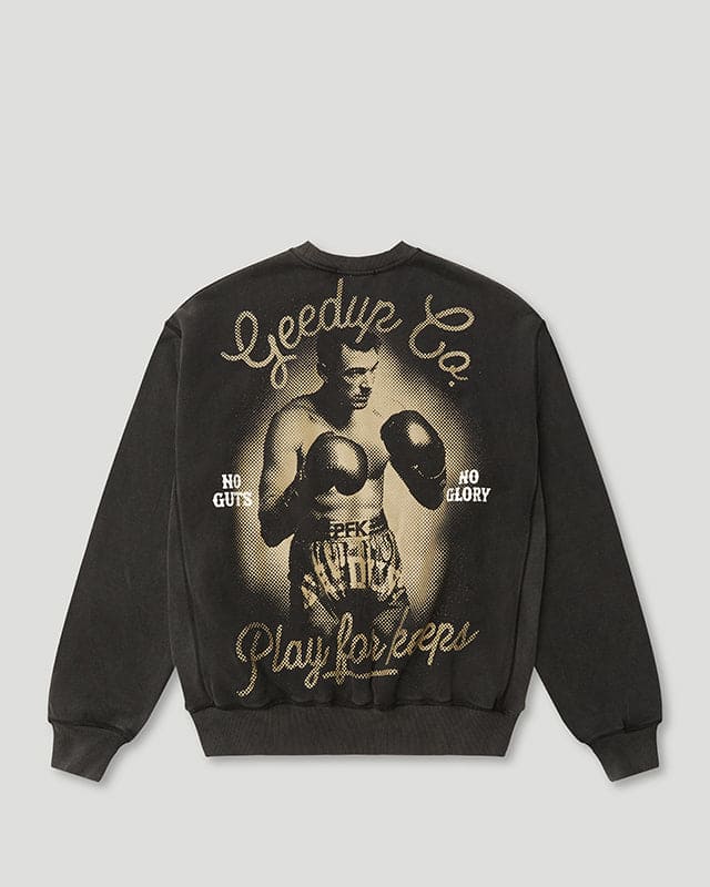 PFK Boxer Crewneck Washed Black