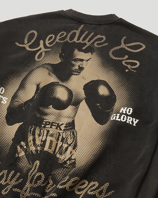 PFK Boxer Crewneck Washed Black