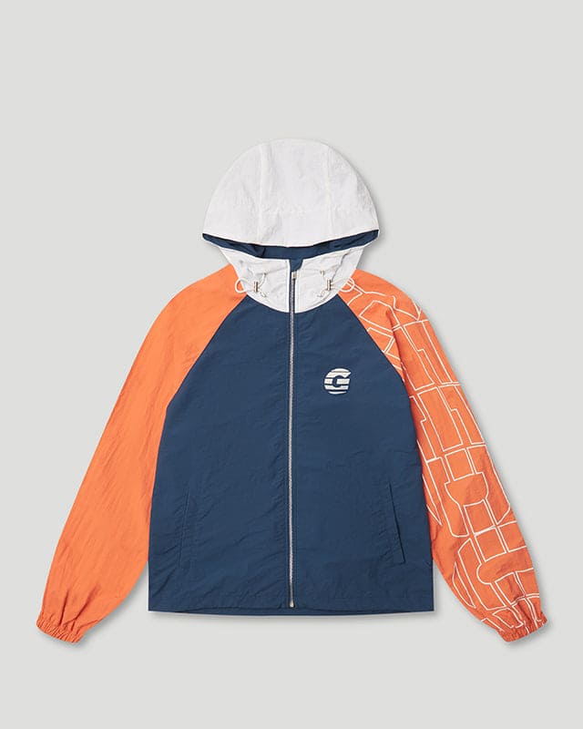 Sportsman Windbreaker Navy/Orange