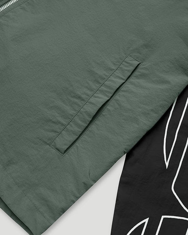 Sportsman Windbreaker Moss Green/Black