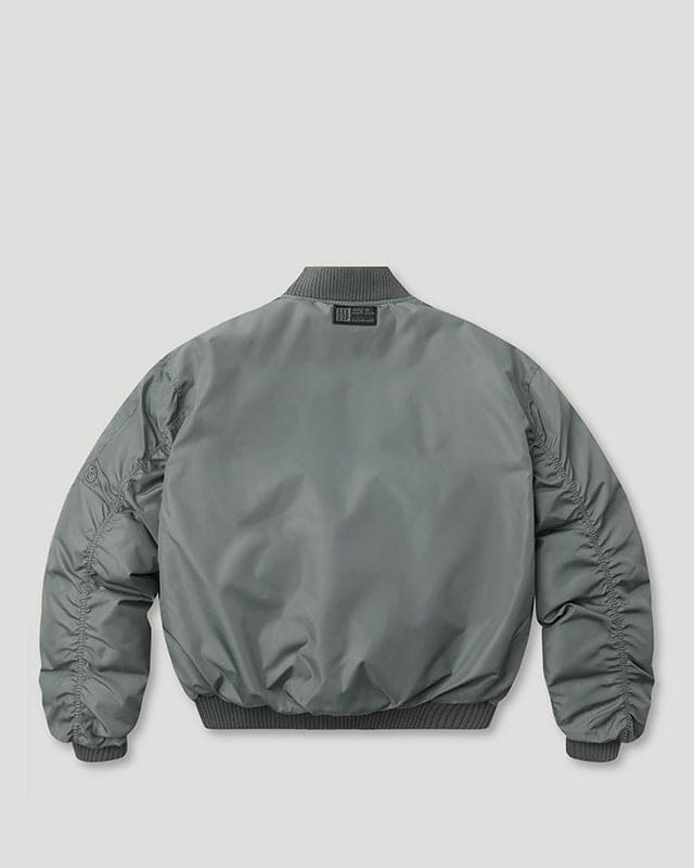 Team Logo/Handstyle Reversible Bomber Grey/Black
