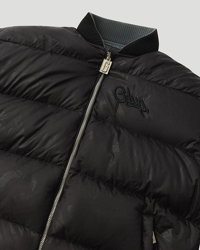 Team Logo/Handstyle Reversible Bomber Grey/Black