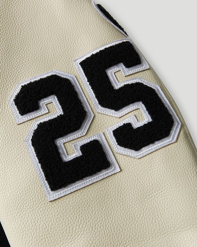 Geedup x Trapstar Letterman Jacket Black/White/Grey