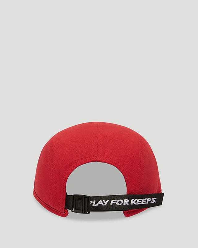 Core Logo Ripstop 5 Panel Hat Red