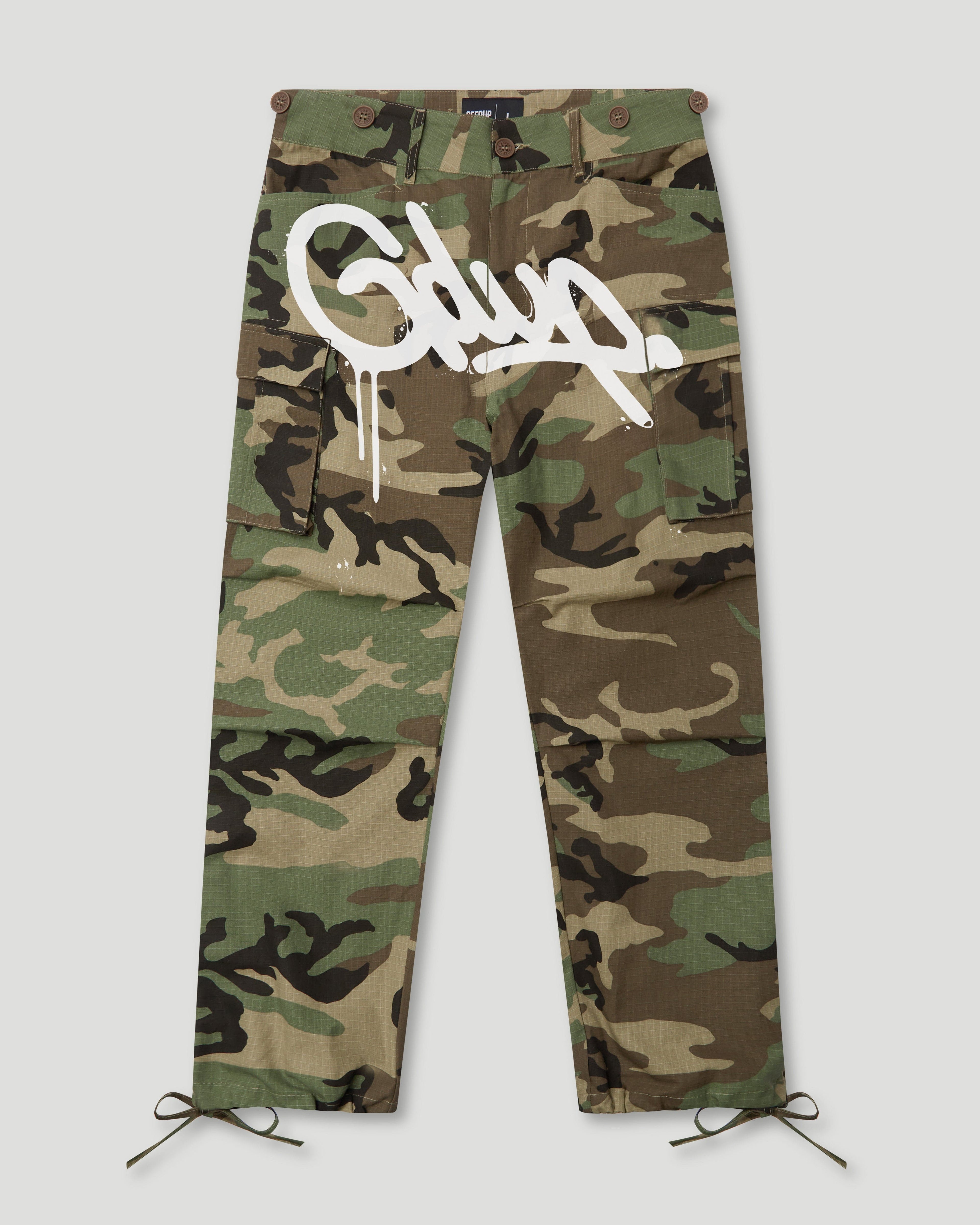 Handstyle R/S Cargo Pants Camo Green