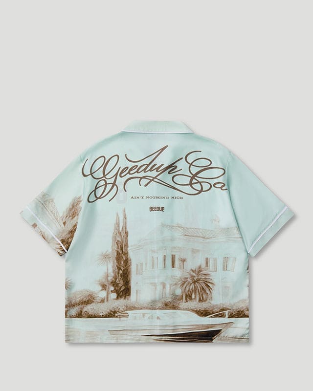 C.D.G Silk Shirt Pastel Mint