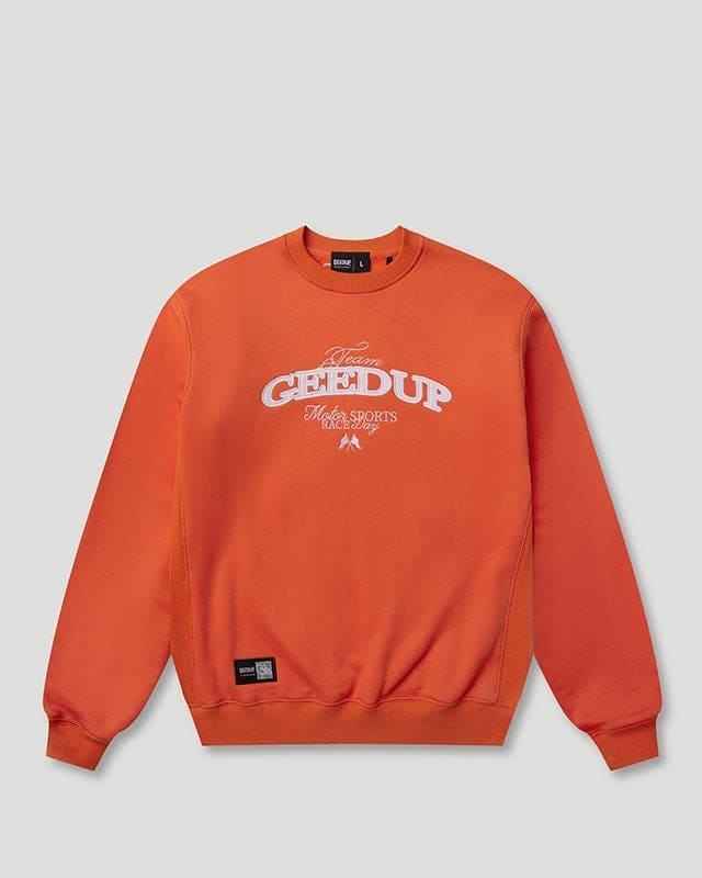 Team Geedup Crewneck Orange/White