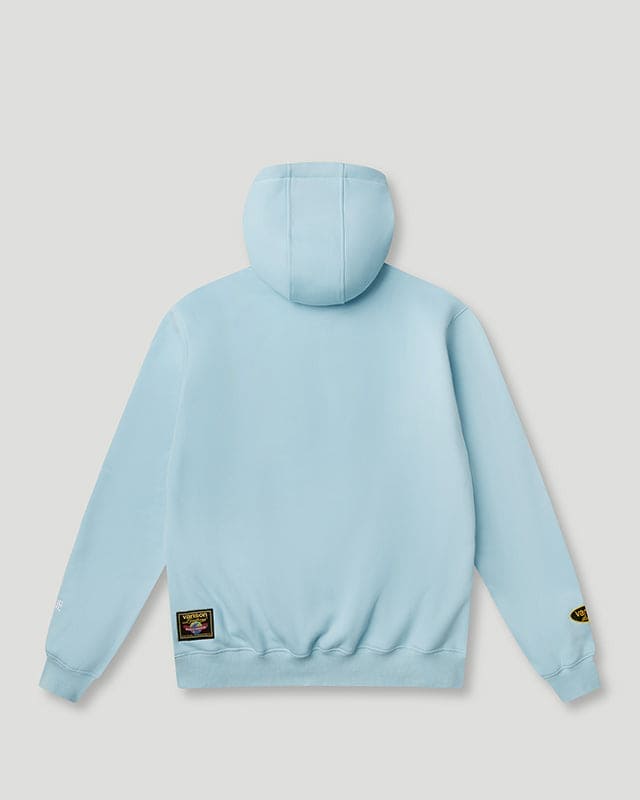 Team Logo x Vanson Hoodie Light Blue CX