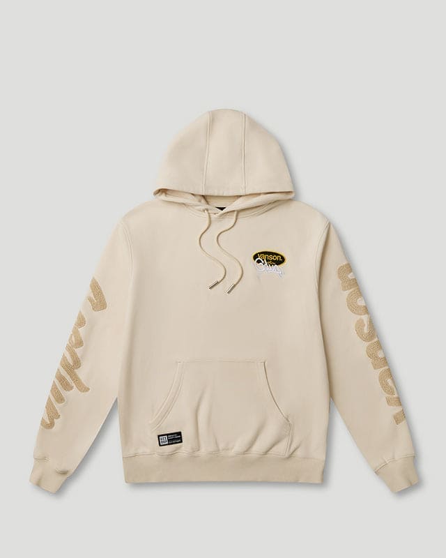 Script Logo x Vanson Hoodie Cream