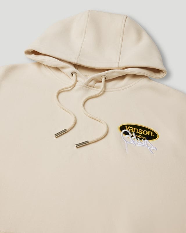 Script Logo x Vanson Hoodie Cream CX