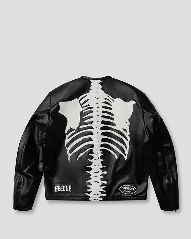 Geedup x Vanson Bones Jacket Black/White