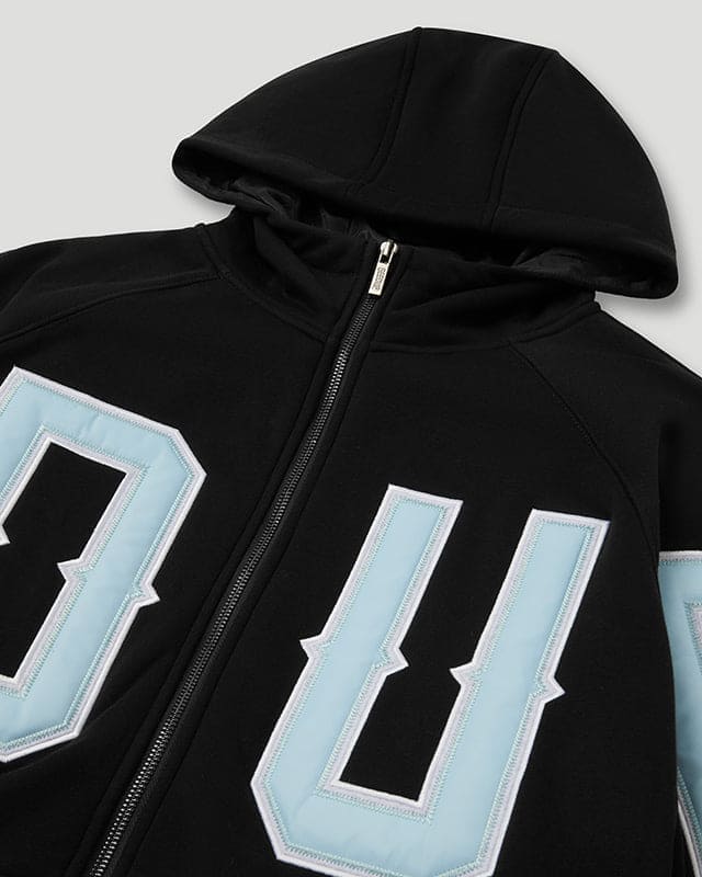 G.D.U.P Zip Hoodie Black/Cool Blue