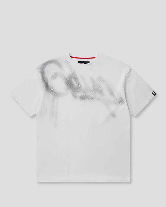 Handstyle Halftone T-Shirt White/Grey