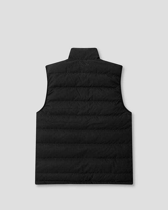 Handstyle/Team Logo Puffer Vest Black/Grey