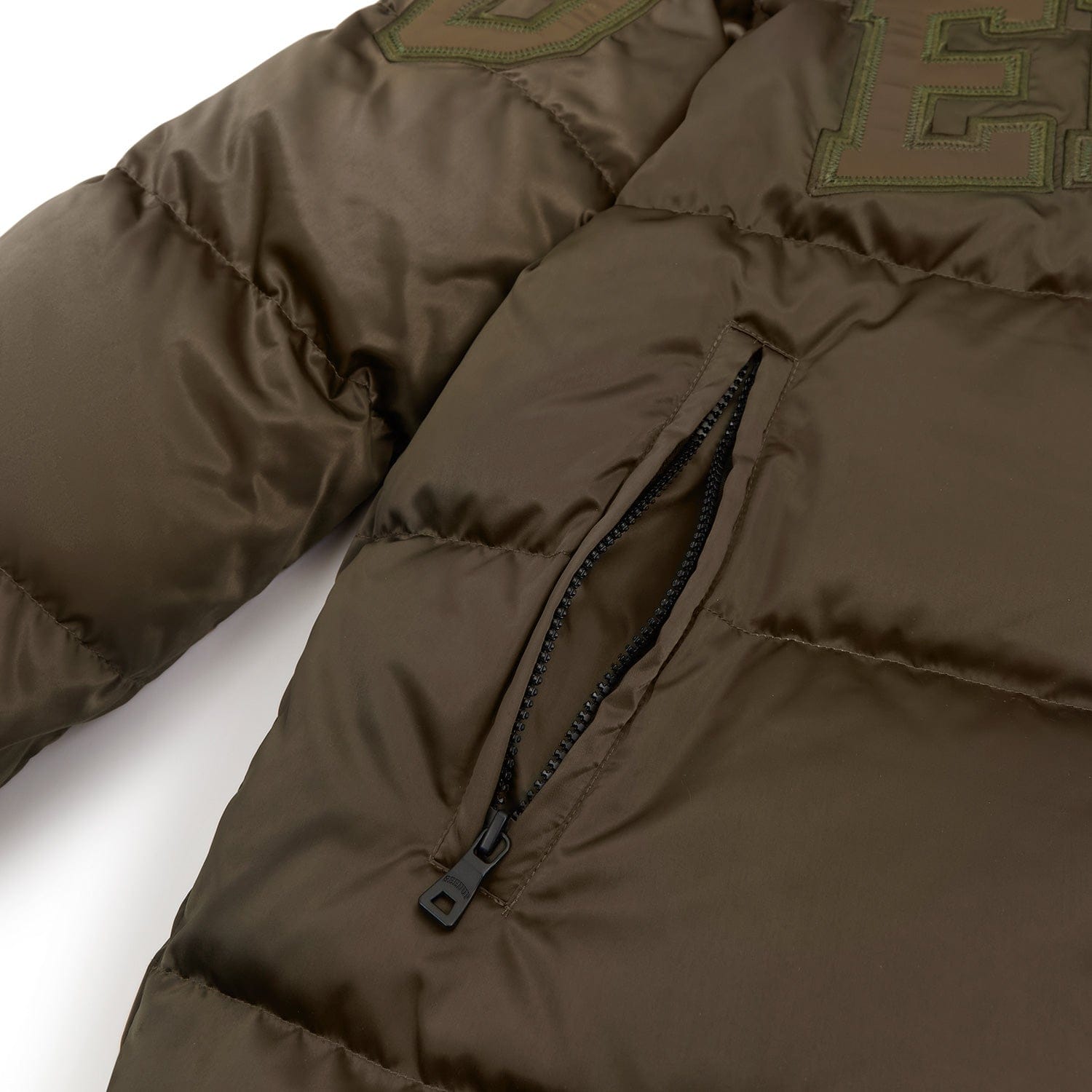 Team Logo Reversible Duck Down Jacket Khaki/Olive