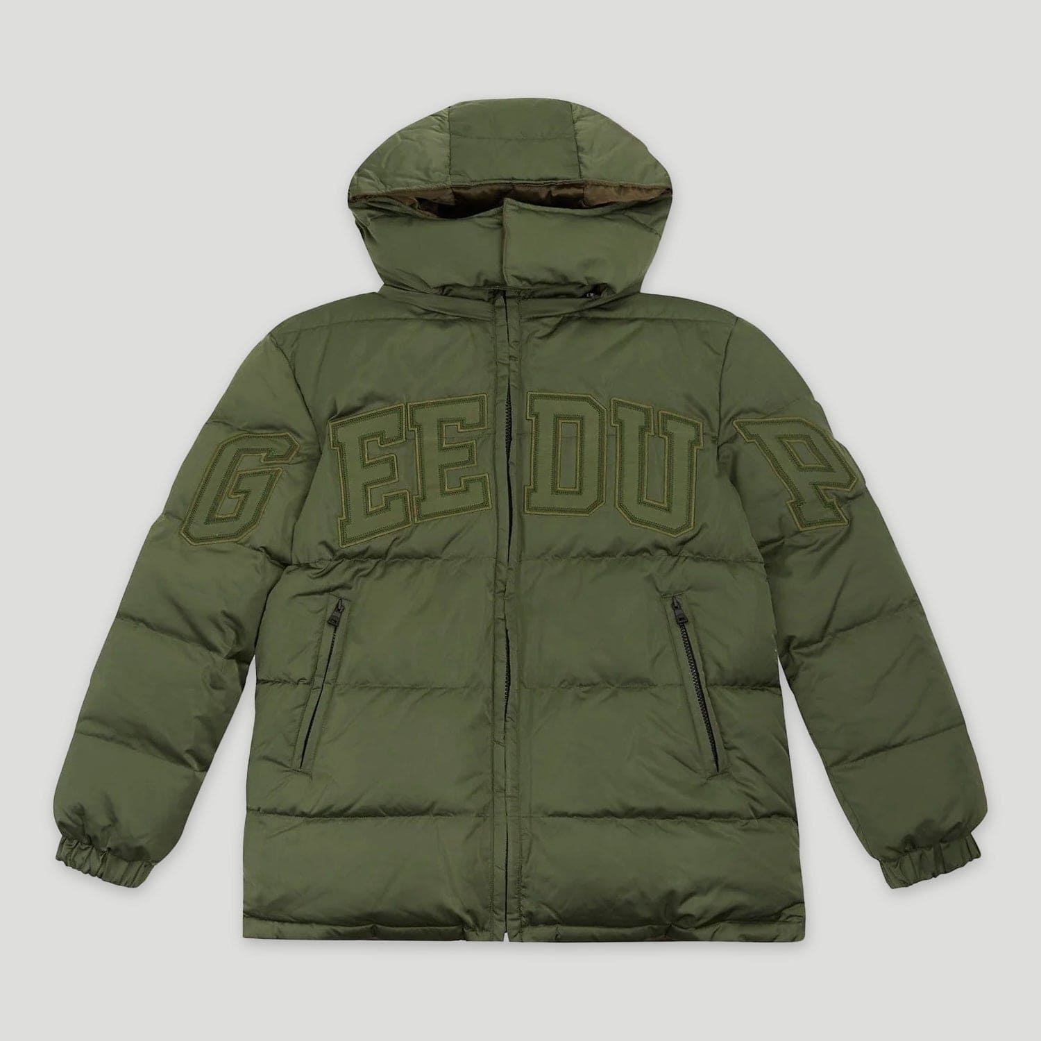 Team Logo Reversible Duck Down Jacket Khaki/Olive