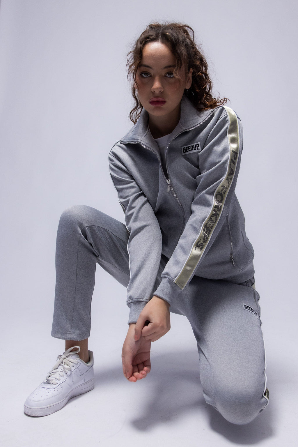 Core PFK Tracksuit Grey/Cream (Full Set)